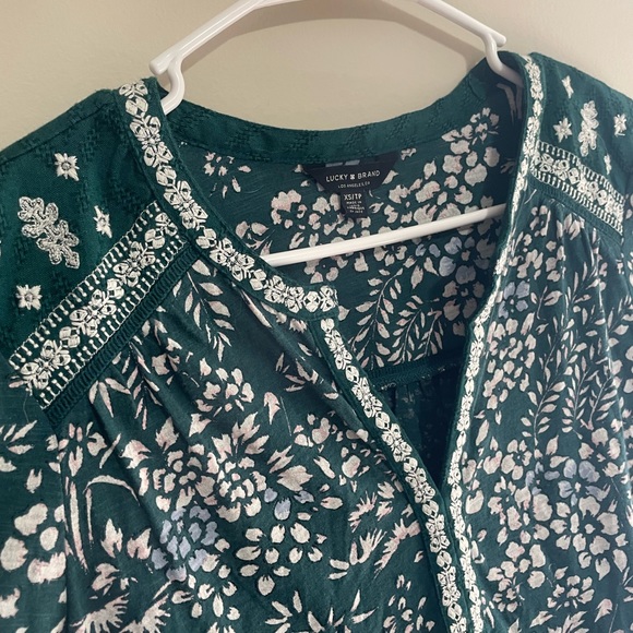 Lucky Brand Floral Long Sleeve Blouse - Picture 2 of 4